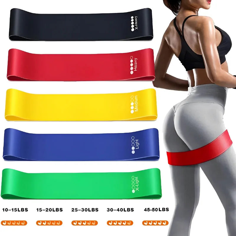 Favorfit Pilates Resistance Bands — Set of 5 Levels