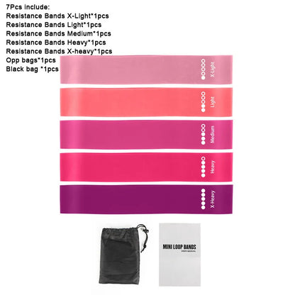 Favorfit Pilates Resistance Bands — Set of 5 Levels