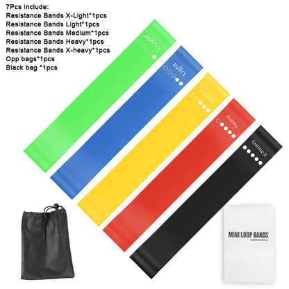 Favorfit Pilates Resistance Bands — Set of 5 Levels