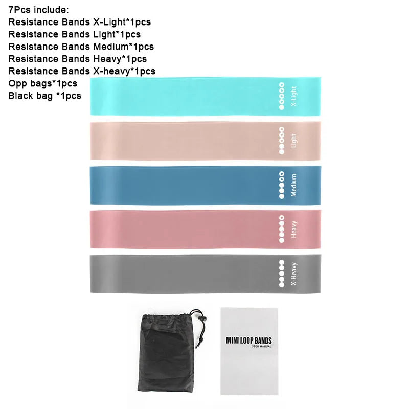 Favorfit Pilates Resistance Bands — Set of 5 Levels