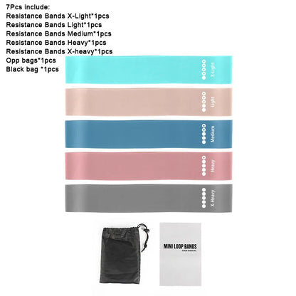 Favorfit Pilates Resistance Bands — Set of 5 Levels
